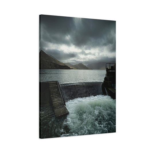 Canvas Wall Art Photo Print: Foreboding Spring Morning, Crummock Water, Lake District