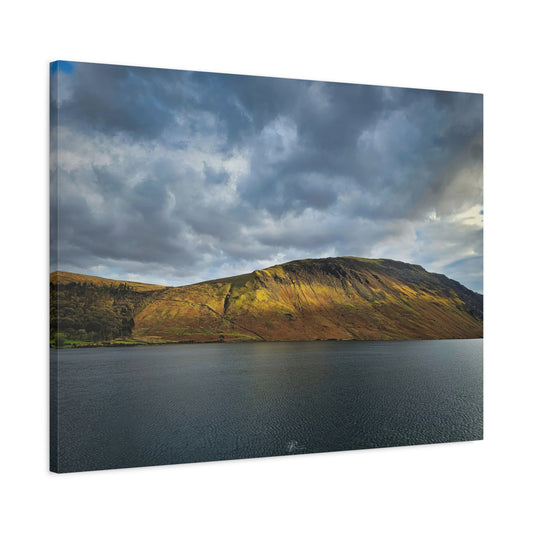 Canvas Wall Art Photo Print: Last rays of Spring sunshine on Wastwater Screes