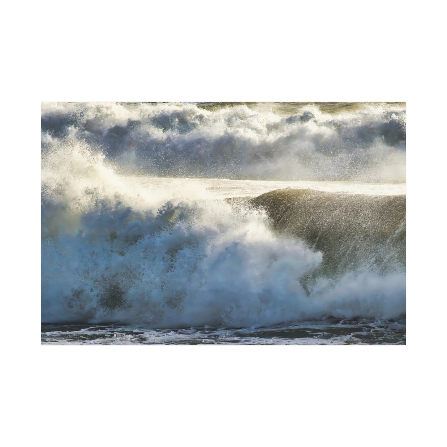 Canvas Print: Ferocious Crashing Waves