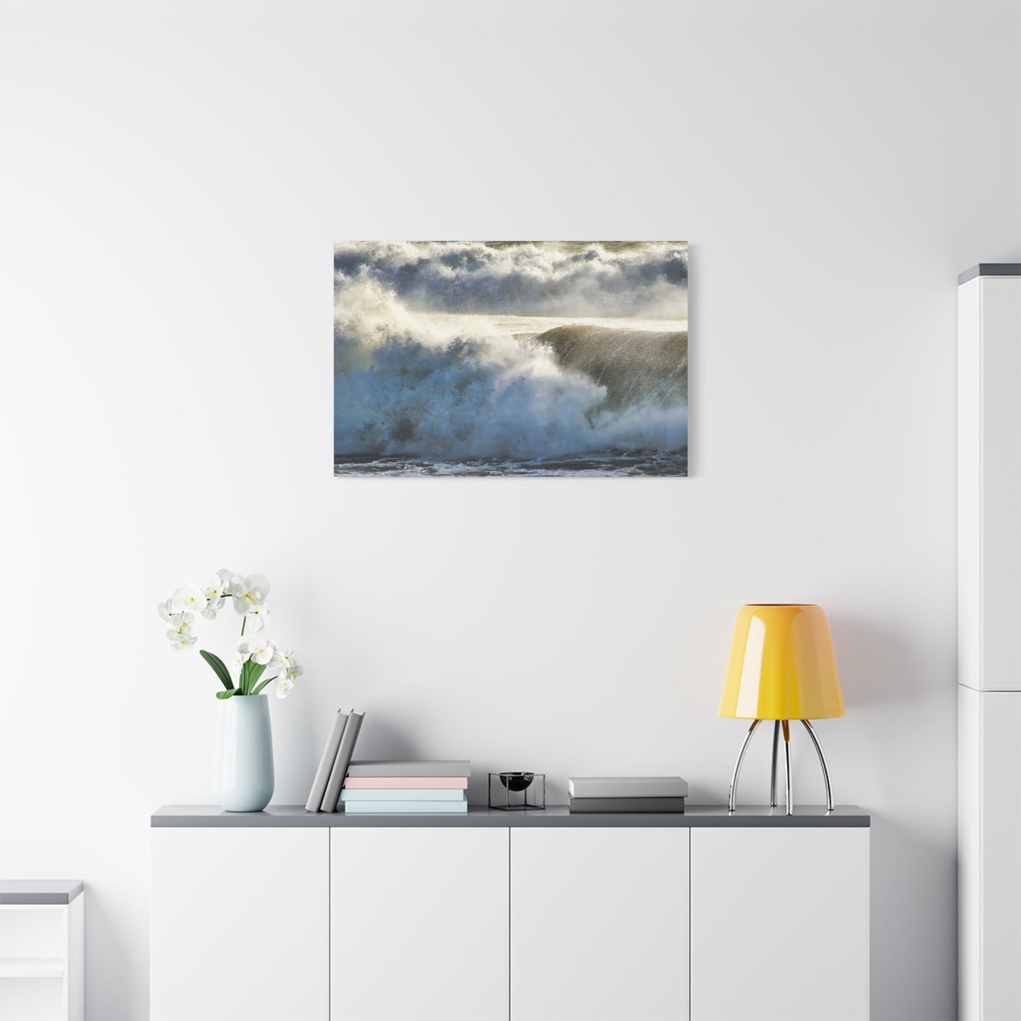 Canvas Print: Ferocious Crashing Waves