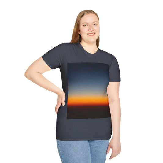 Colours of the Rainbow at Dusk Unisex Softstyle T-Shirt – Cheerful Nature Inspired Tee