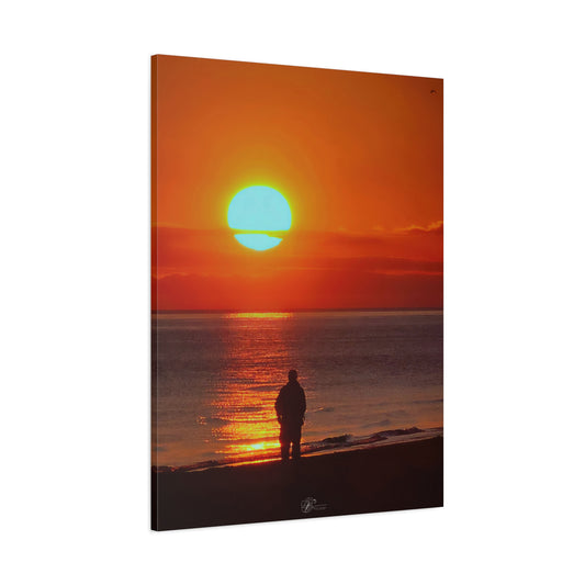 Canvas Wall Art Photo Print - Sunset, 'River of Gold'