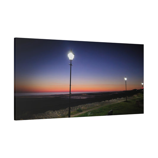 Canvas Wall Art - Seascale Promenade After Sunset