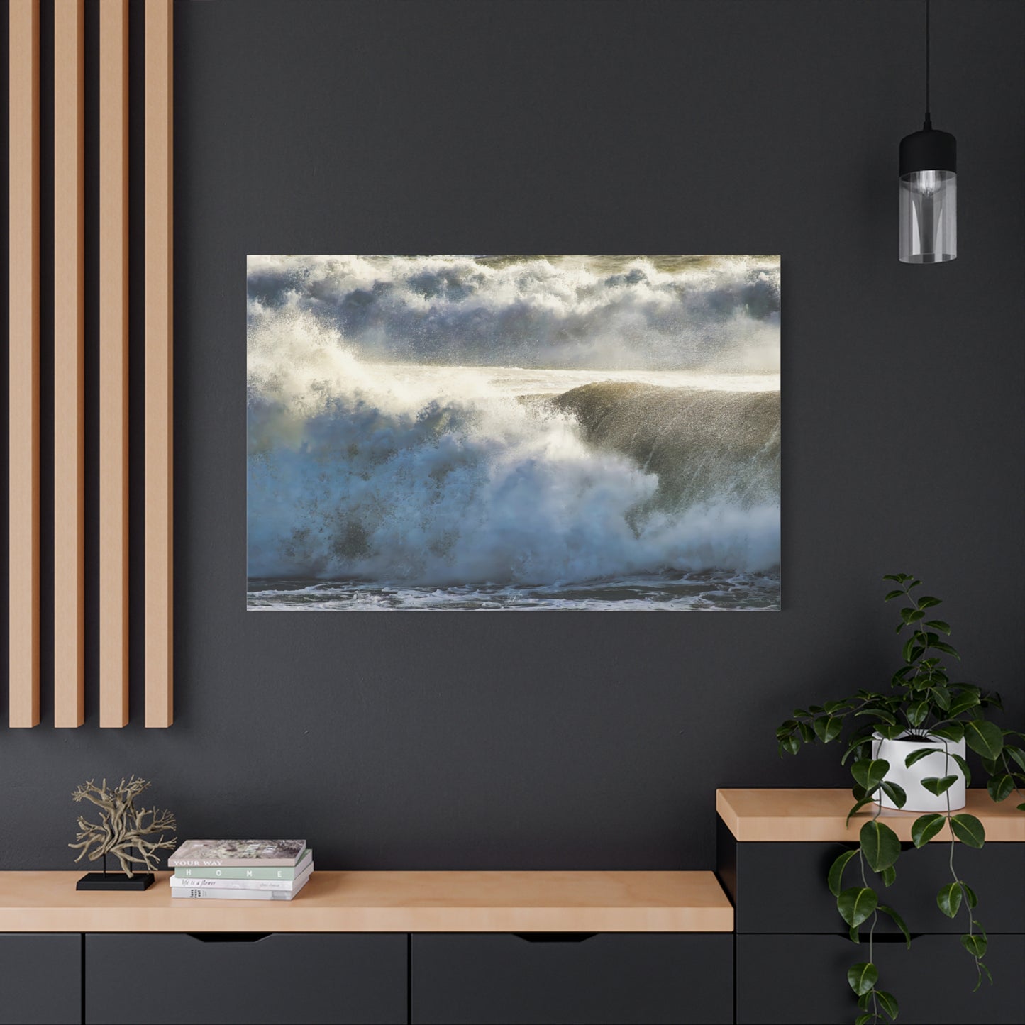 Canvas Print: Ferocious Crashing Waves