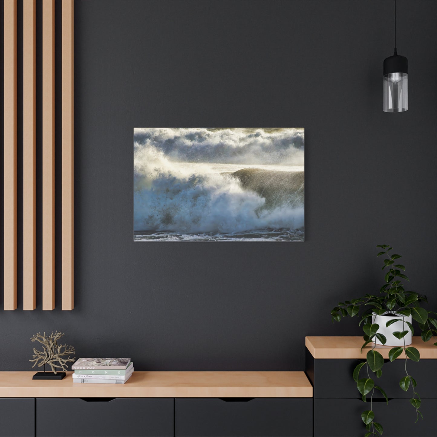 Canvas Print: Ferocious Crashing Waves