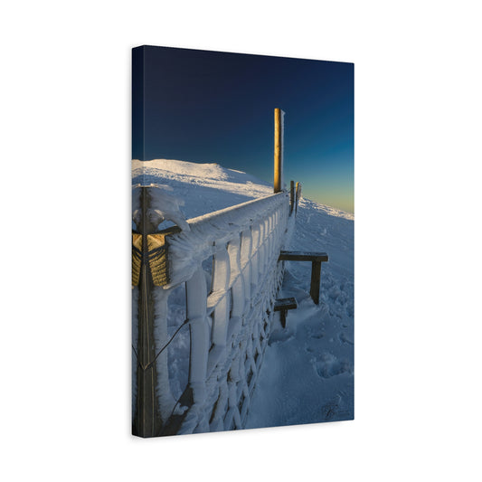 Canvas Wall Art Photo Print - Snow & Ice. Blake Fell, Lake District