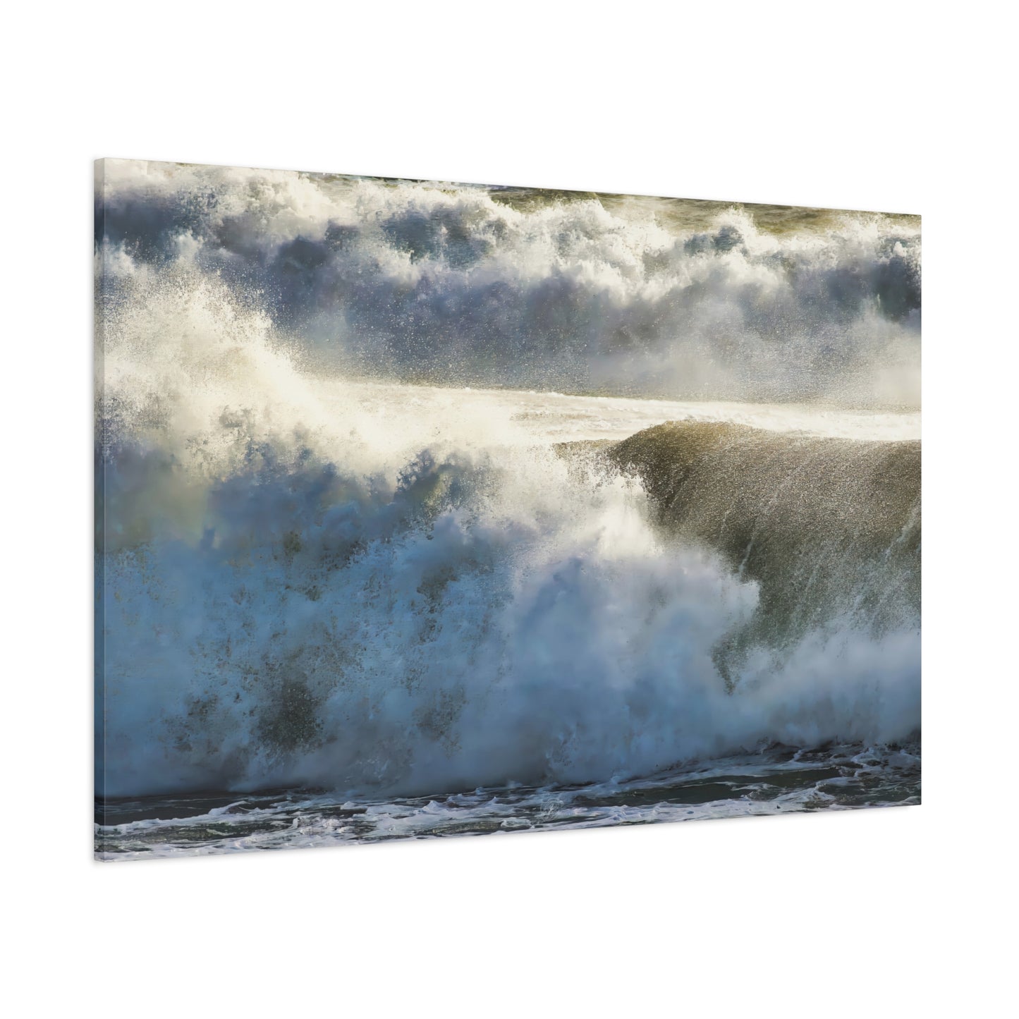 Canvas Print: Ferocious Crashing Waves