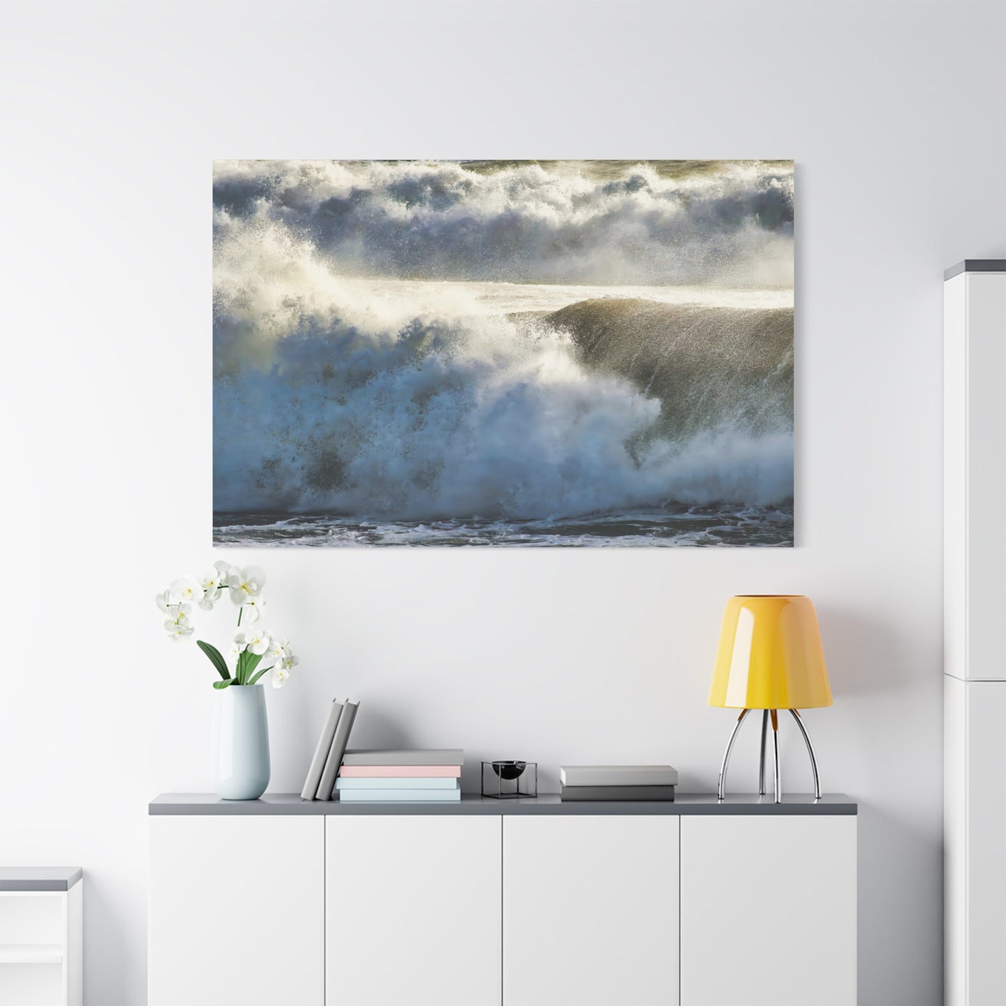 Canvas Print: Ferocious Crashing Waves