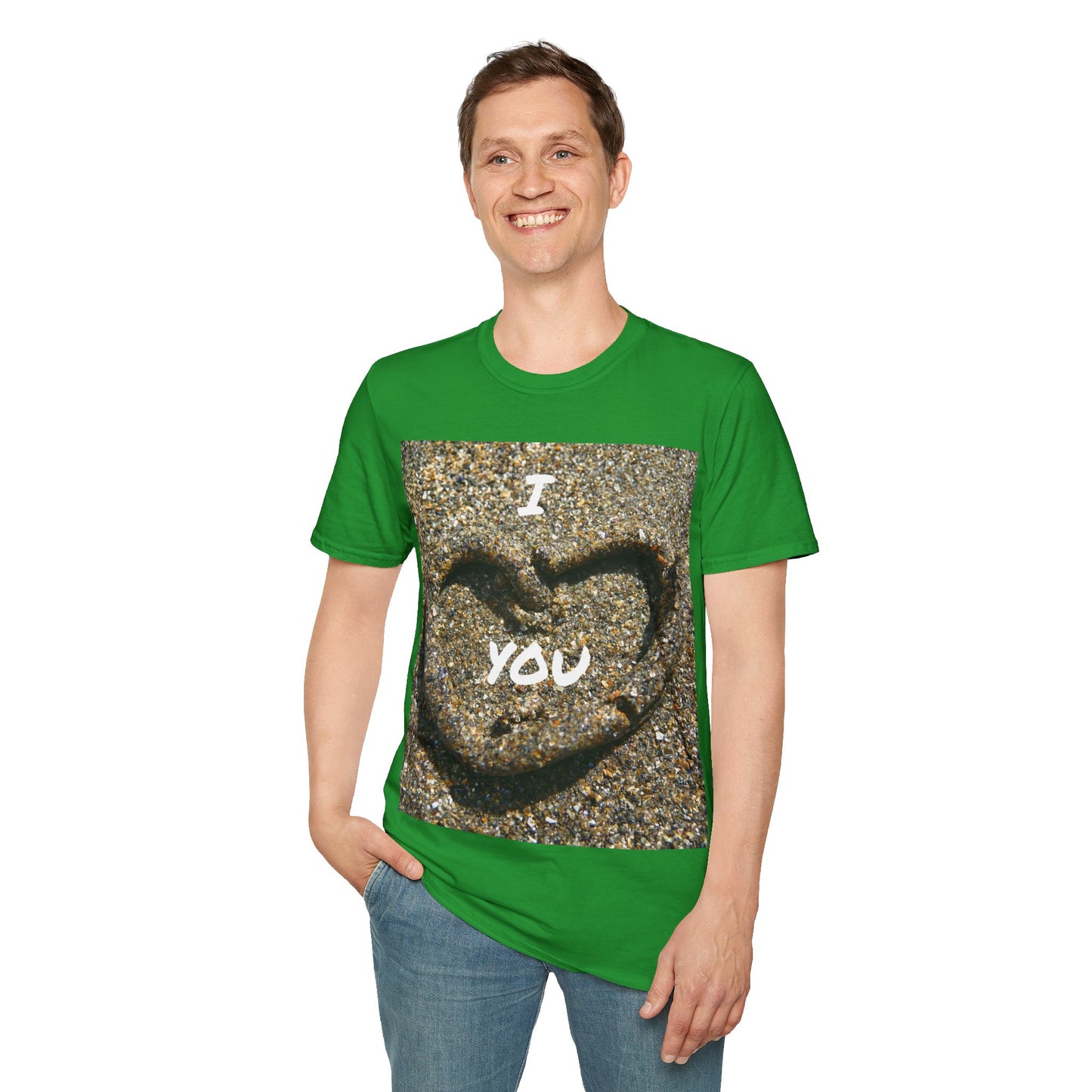 'I Love You' Unisex Softstyle T-Shirt - Nature Inspired Tee