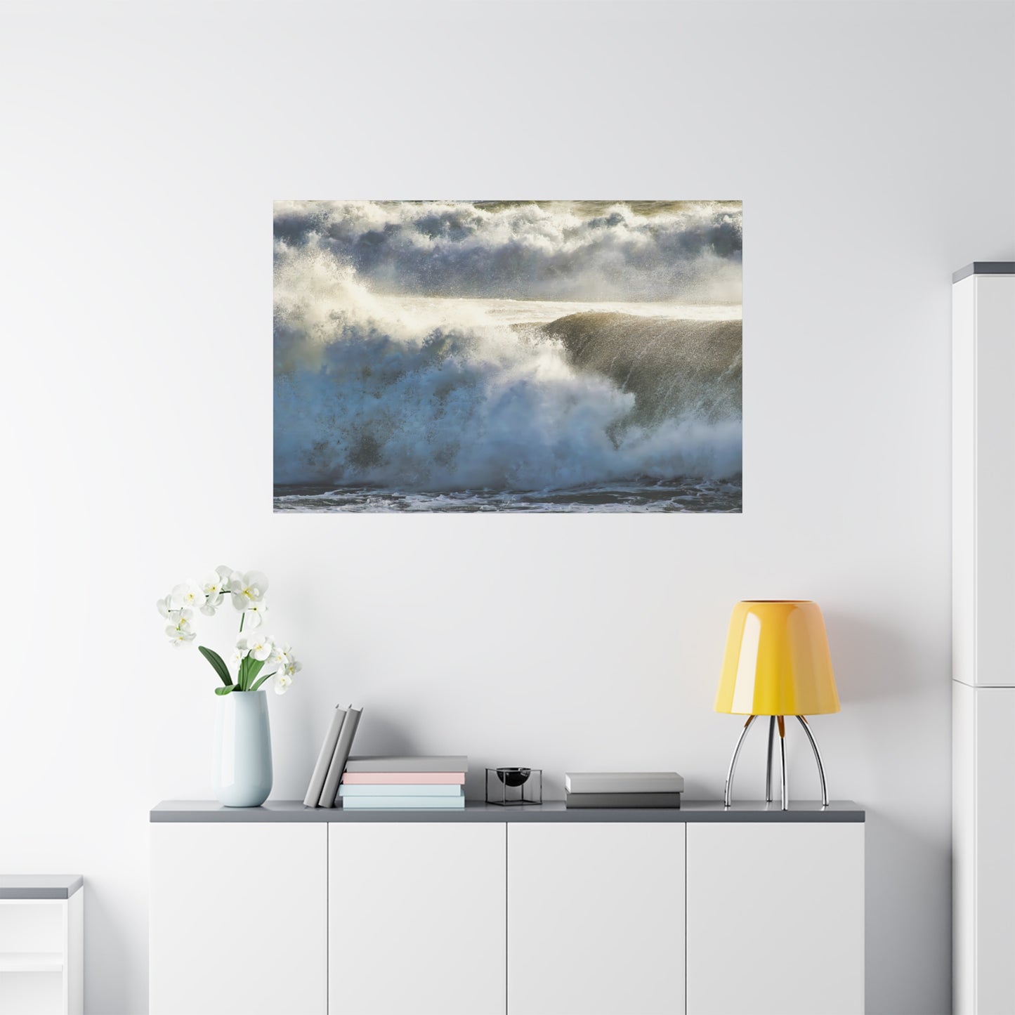 Canvas Print: Ferocious Crashing Waves